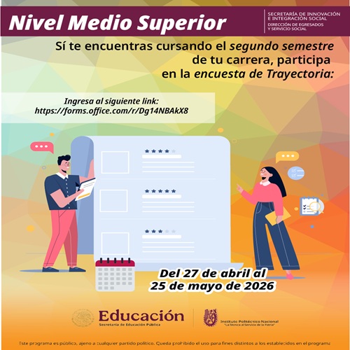 encuesta trayectoria segundo